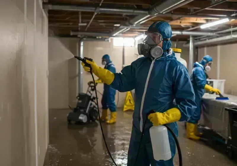 Basement Sanitization and Antimicrobial Treatment process in Northview, MI